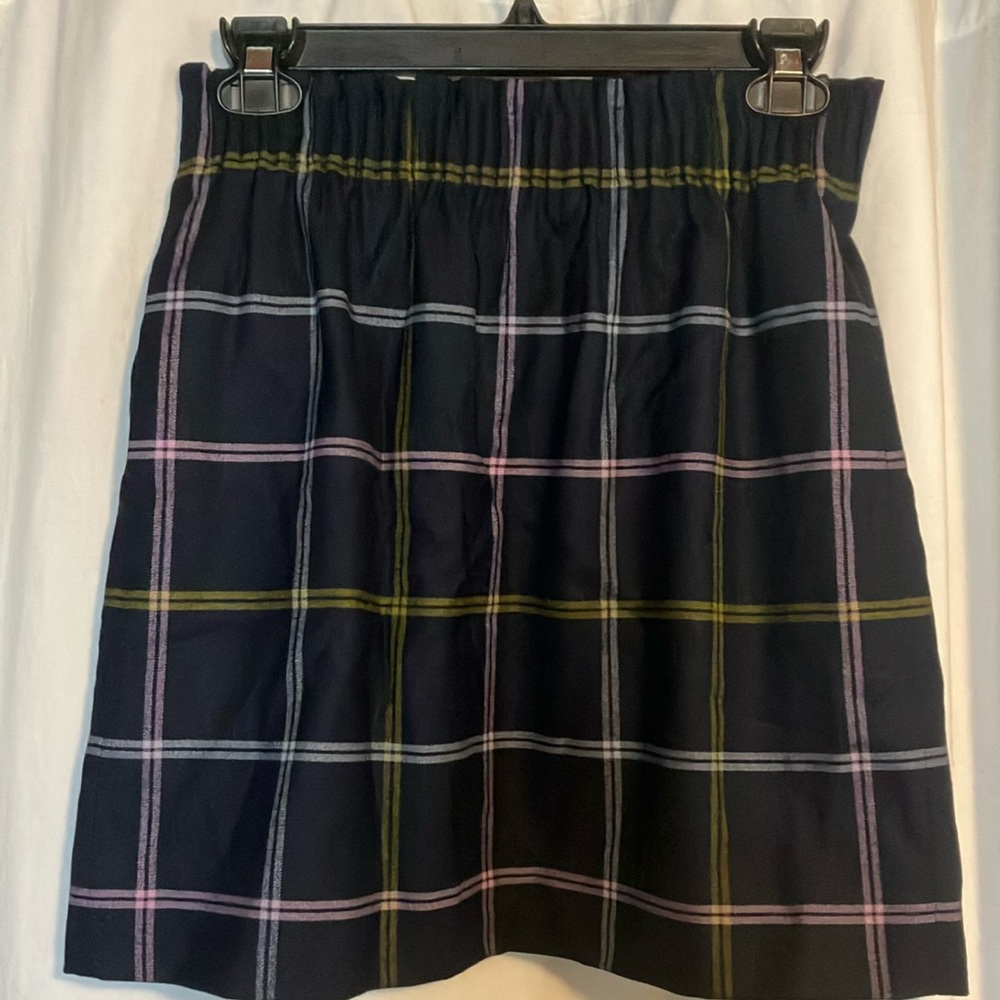 J Crew size 0 NWT plaid mini with pockets